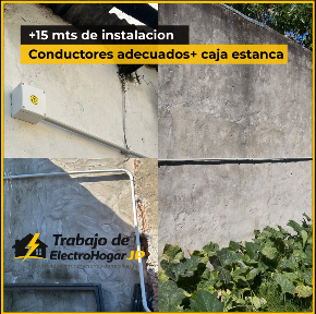 Ejemplo de instalaciones interiores y exteriores ofrecidas por ElectroHogarJP